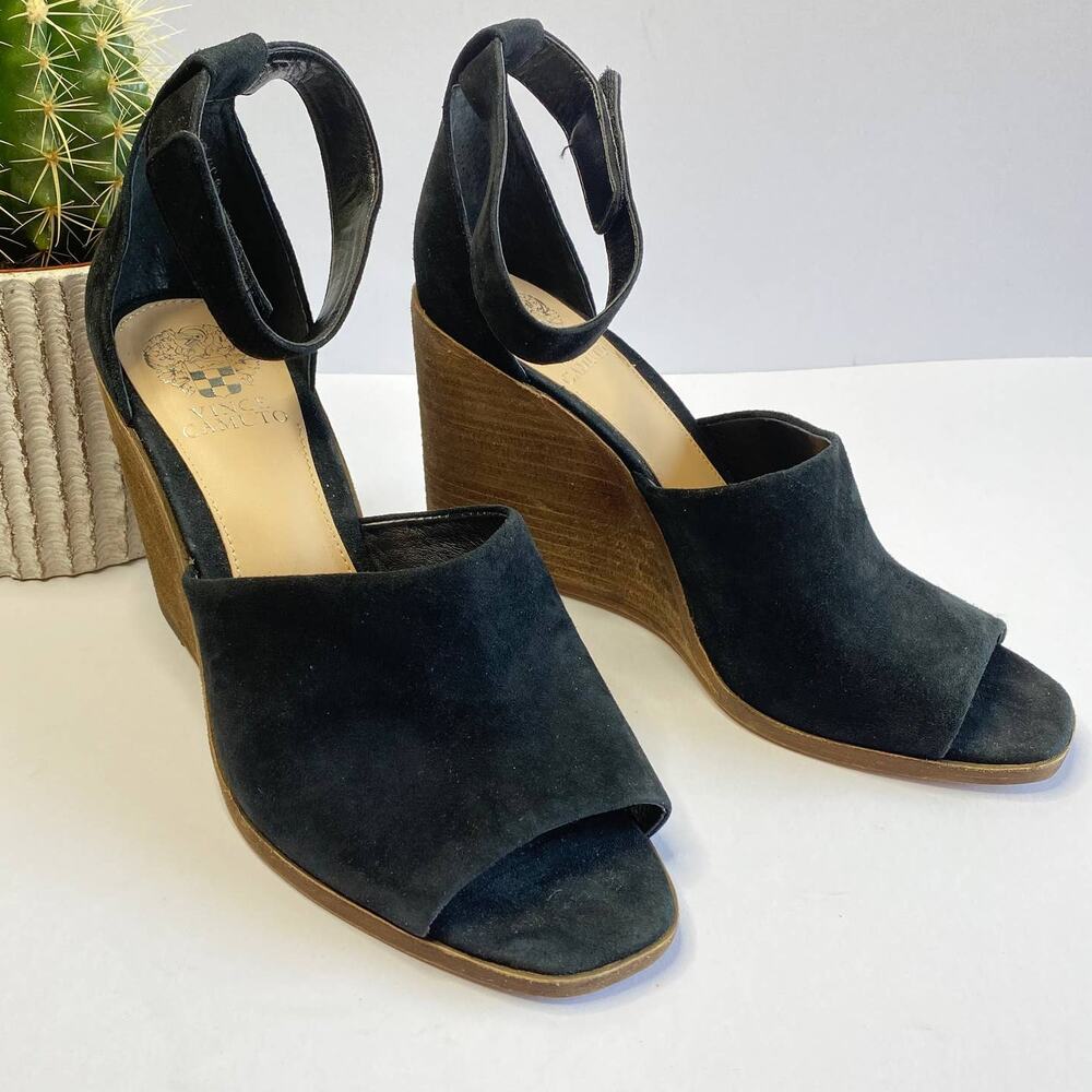 Vince Camuto Deedriana Black Wedge Sandal